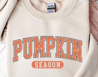 Pumpkin Season Sweatshirt, Thanksgiving Shirts, Cozy Pumpkin Sweater, Autumn Aesthetic Shirt,Fall Vibes Sweatshirt,Cute Fall Shirt for Women
