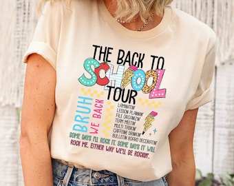 Back to School Teacher Tour, Teacher Tour Shirt, Concert Tour Teacher, Back to School Shirt, Kindergarten Middle Preschool Shirt Sweatshirt