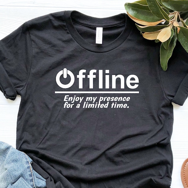 Offline Gamer Shirt, Funny Gamer Gifts, Cute Gaming Shirt, Game Lover Shirt, Gamer Gifts For Him, Back To School Shirt, Video Game Shirt