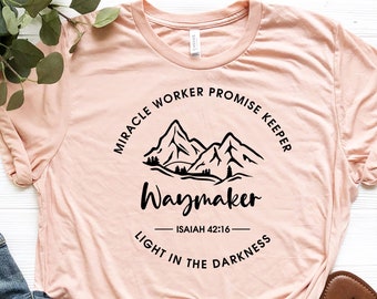 Waymaker Shirt, Religious Shirt, Christian Shirts, Religious Mom Gift, Bible Verse Shirt, Christian Mama Shirt, Christian Gift, Church Shirt