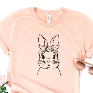 Bunny Face Shirt, Easter Bunny Shirt, Girls Bunny Shirt, Women Easter Shirt, Easter Gifts, Cute Bunny Shirt, Rabbit Shirt, Bunny Lover Shirt