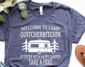 funny camping shirts