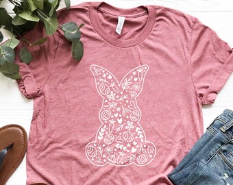 Easter Bunny Shirt, Bunny Lover Shirt, Easter Eggs Shirt, Rabbit Lover Shirt, Kids Easter Shirt, Easter Baby Bodysuit, Girls Bunny Shirt