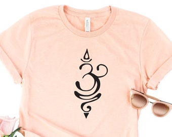 Sanskrit Breathe Symbol Shirt, Yoga Shirt, Gift For Yogi, Yoga Lover Gift, Minimalist Shirt, Indian Shirt, Buddhism Shirt, Buddha Shirt