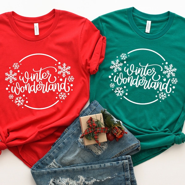 Winter Wonderland Shirt, Family Christmas Pajamas, Winter Shirts, Christmas Gifts For Women, Christmas Vacation Shirt, Christmas Party Shirt