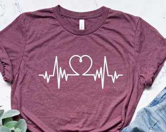 Heartbeat Shirt, Pulse Shirt, Gifts For Nurse, Doctor Gift, Midwife Shirt, New Mom Gift, Mom To Be Shirt, Gift For Girlfriend, Birthday Gift