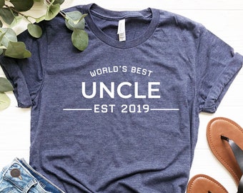 World's Best Uncle EST Shirt, Gifts For Him, Best Uncle Shirt, Favorite Uncle Shirt, Uncle To Be Shirt, Awesome Uncle Shirt