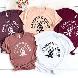 Camping Crew Shirt, Family Camping Gift, Happy Camper Shirt, Camping Squad, Matching Shirts, Camping Family Shirt, Gift For Campers