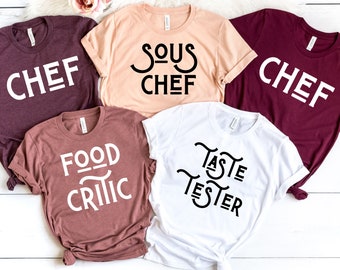 Chef Family Shirt, Matching Shirts, Baking Family T-Shirt, Gift For Baker, Cook Shirt, Chef Gift, Food Shirt, Gourmet Gift, Baking Lover Tee