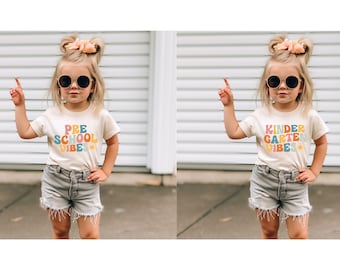 Back To School shirt, Kindergarten Vibes Shirt, Back To School Era, Custom Personalized First Day of School Shirt, First Grade Shirt