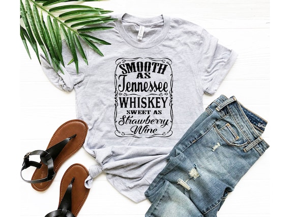 Smooth as Tennessee Whiskey Drinking Shirt Drinking - Etsy