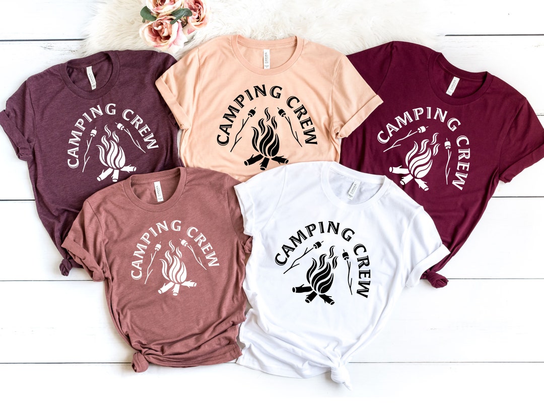Camping Crew Shirt, Family Camping Gift, Happy Camper Shirt, Camping