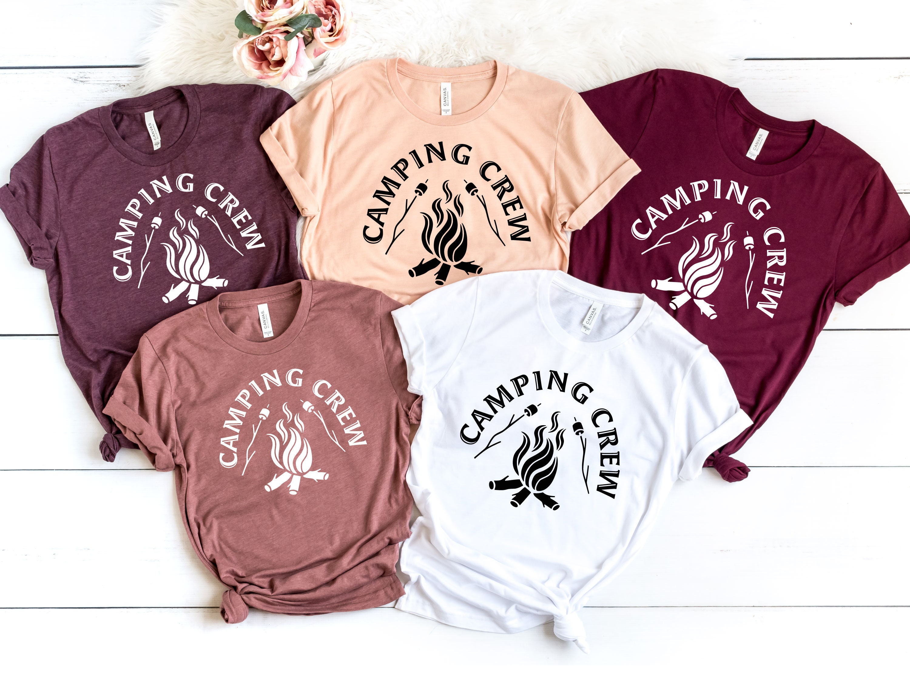 Camping Crew Shirt Family Camping Gift Happy Camper Shirt Etsy