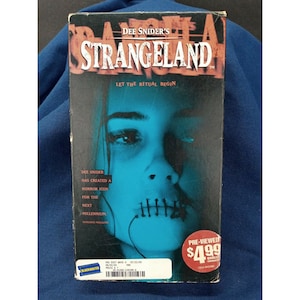 Strangeland VHS Horror Dee Snider Robert Englund Linda Cardellini Blockbuster Vintage Videocassette Tested Works