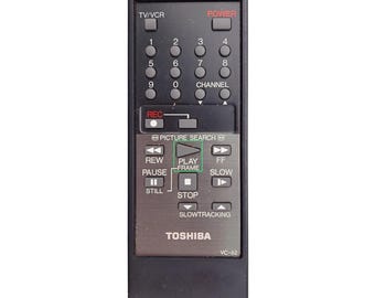 Toshiba VC-62 Remote Control VCR Video Cassette Vintage OEM Original Tested