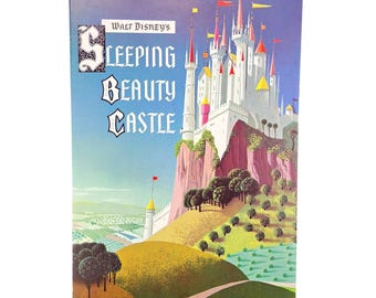 Vintage Walt Disney Sleeping Beauty Castle Booklet 1957 Disneyland Tour Souvenir