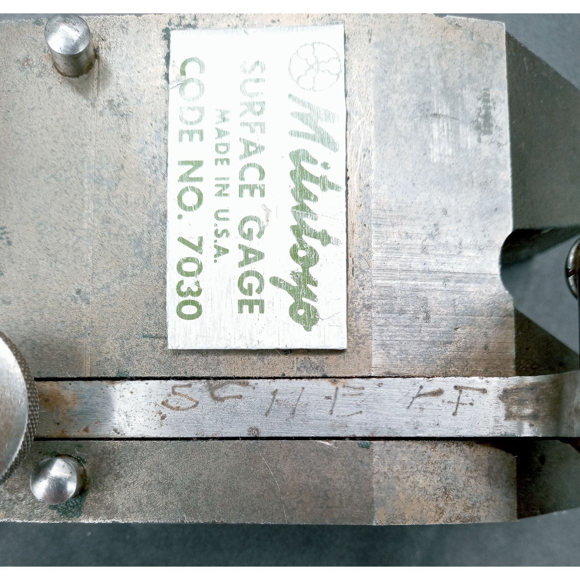 Vintage Mitutoyo Surface Gage Indicator Early Stand 7030 Green Etsy