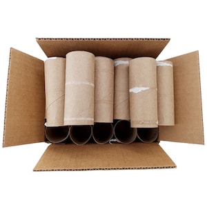 Rollos de papel higiénico Tubos Cartón marrón 30 núcleos Artesanías vacías Artesanía Limpieza