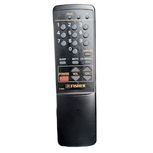 Fisher TV Remote Control FXBC Replacement OEM 416MA00201 Tested Works Vintage