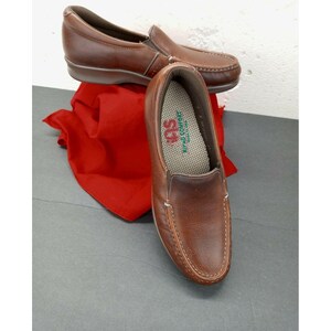 SAS Tripad Comfort Leather Slip On Shoes Women's 7 Orthopedic H8196001 New Brown