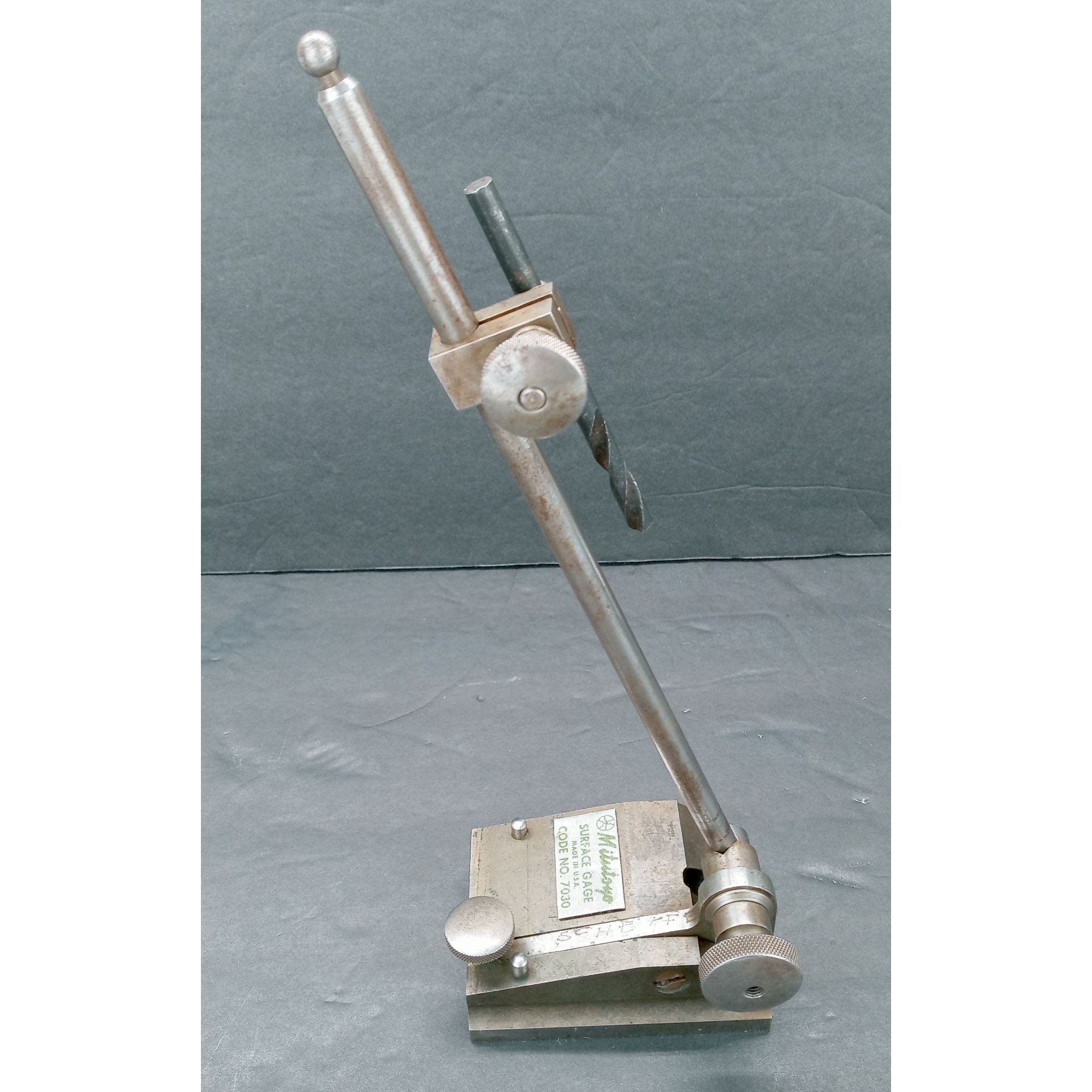 Vintage Mitutoyo Surface Gage Indicator Early Stand 7030 Green Etsy