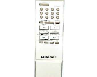 Quasar VSQS0359 VCR Remote Control-tested and Works-OEM Genuine Original Remote Vintage VHS For Video Cassette Recorder and Player