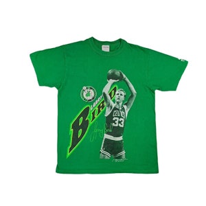 Vintage Larry Bird T-shirt Boston Celtics Green Starter 1989 Basketball Legend