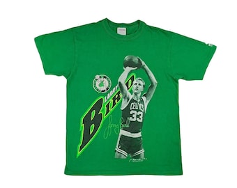 Vintage Larry Bird Celtics T-shirt: 80s NBA Cartoon Tee, Single