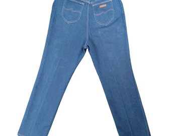 Vintage Wrangler Women's Denim Jeans Horse Size 18 Misses Mom High Waist Rise