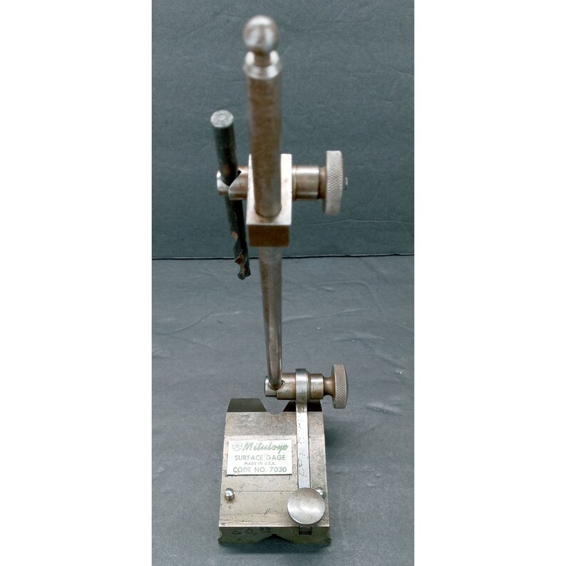 Vintage Mitutoyo Surface Gage Indicator Early Stand 7030 Green Etsy