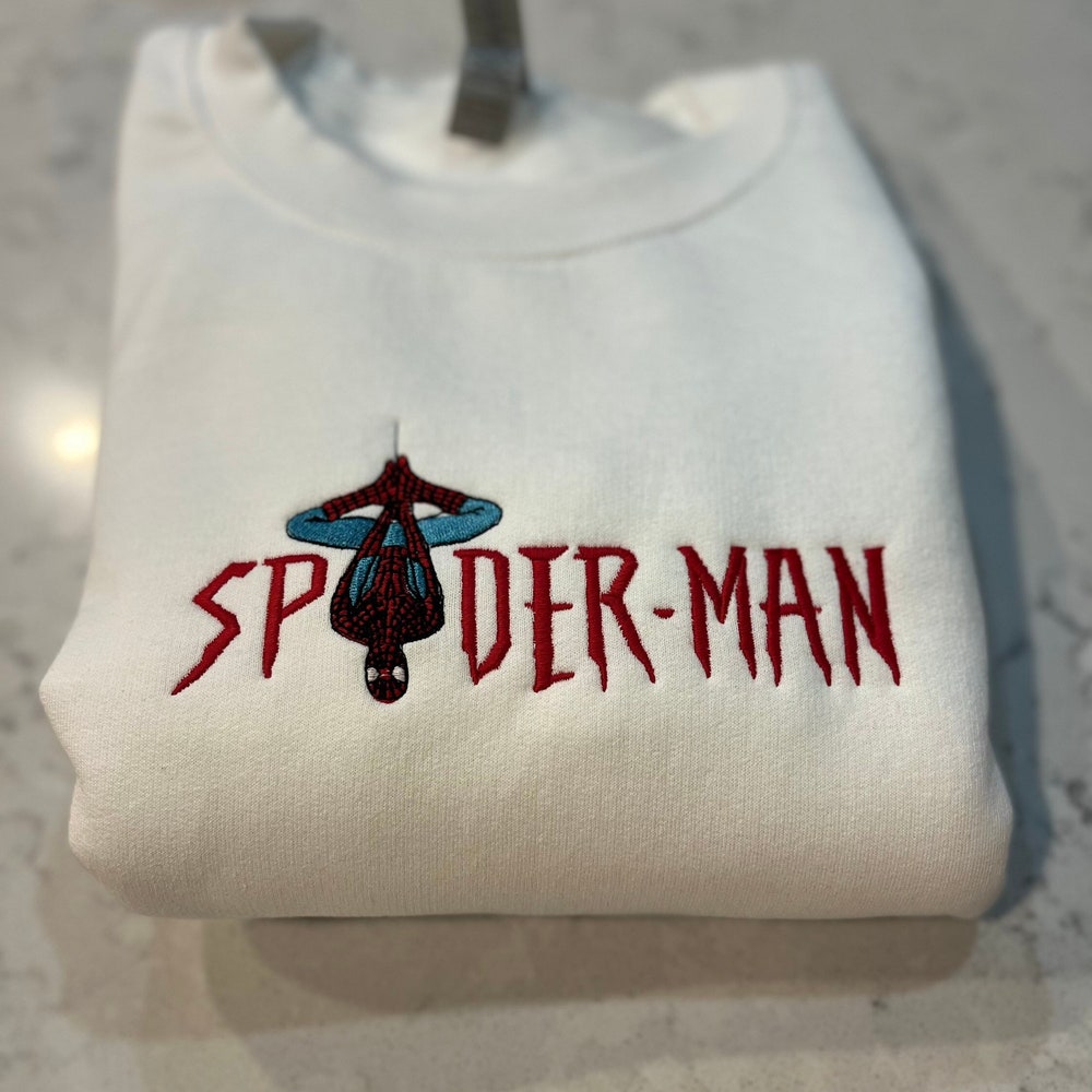 Vintage Sweatshirts,Spiderman Crewneck, Spiderman Embroidered Sweatshirt, No Way Home Sweatshirt, Spiderman Sweatshirt, Birthday Printfushion