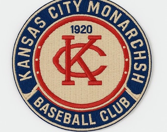 Kansas City Monarchs Patch – 1920 Negro League Baseball, 3" Embroidered, Sew/Iron On