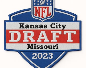 2023 NFL Draft Patch: Kansas City Chiefs Iron-On Applique