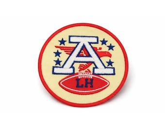 Vintage AFL Lamar Hunt Kansas City Chiefs Embroidered Patch, Retro Football Design