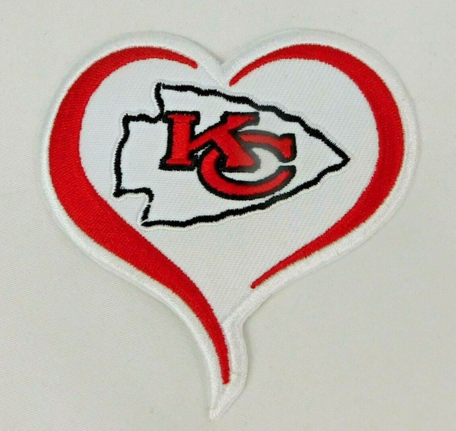 Kansas City Chiefs Heart Arrowhead 3x 3 Iron on Etsy