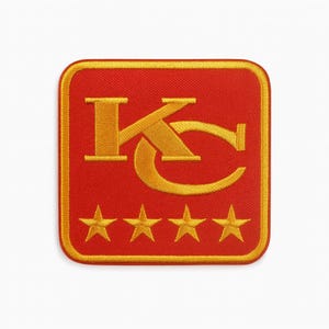 Chiefs Captain Patch: Mahomes, Kelce - Iron On Applique