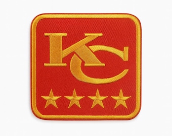 Chiefs Captain Patch: Mahomes, Kelce - Iron On Applique