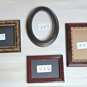 Wooden frames gallery wall 5x7 4x6