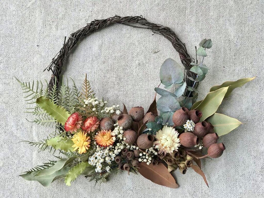 Australian Natives Collection Dried Flowers Wreath Featuring Etsy