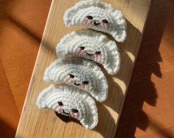 Crochet Pierogi Plush: Kawaii Dumpling Amigurumi - Polish Gift