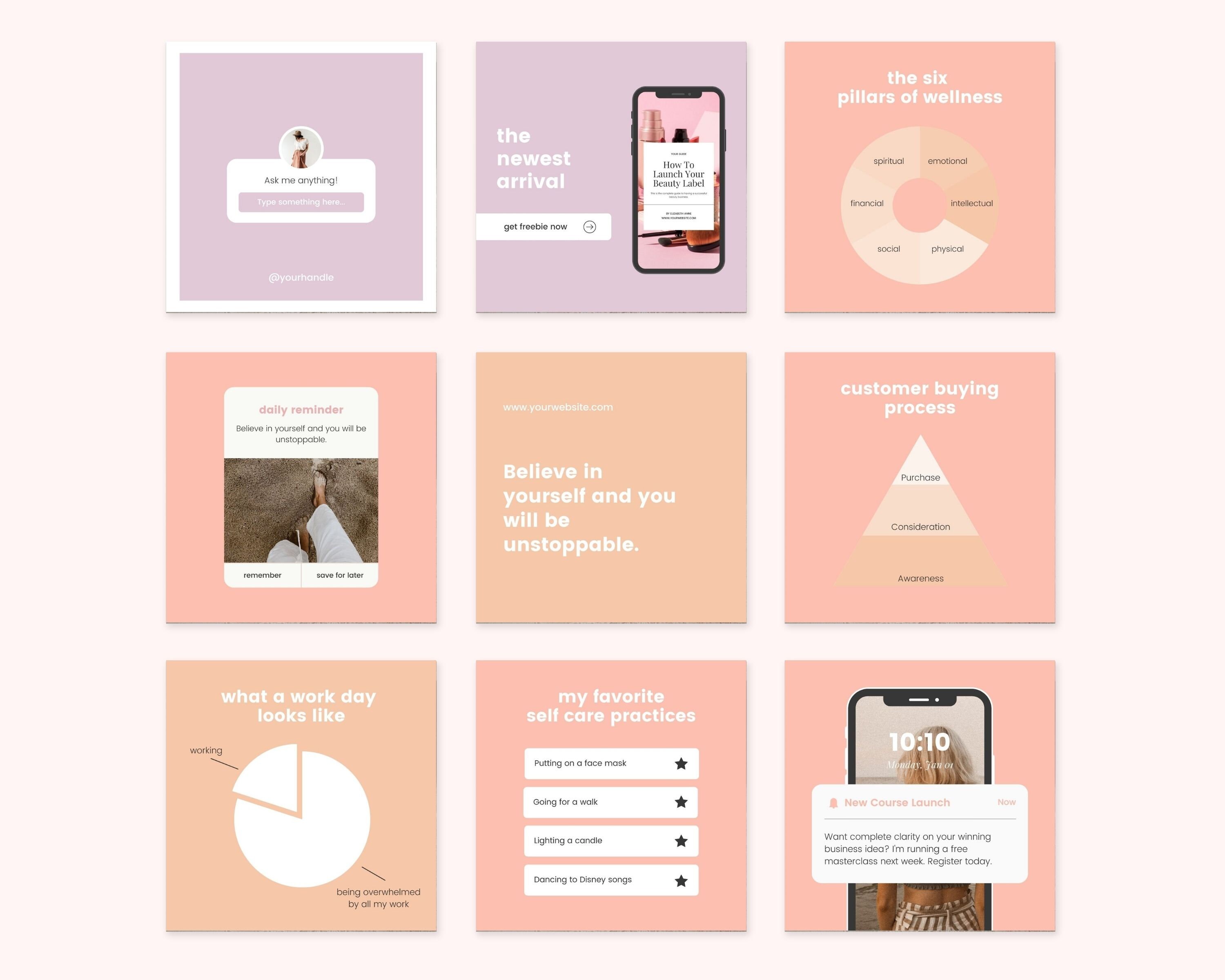 Instagram Template Instagram Templates Entrepreneur Social Etsy Instagram Template Instagram Templates Entrepreneur Social Etsy