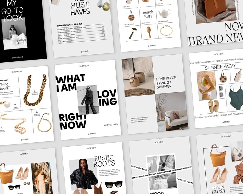Editable LTK Fashion Instagram Template | Instagram Fashion Templates ...