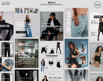 Modello Instagram di moda MODIFICABILE / Modelli di moda Instagram / Social di moda / Social media di moda / Modello di Blogger