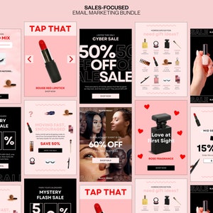 Editable Sale Email Templates | Email Marketing | Product Marketing Email | Fashion Email Template | Newsletter Template | Flash Sale Email