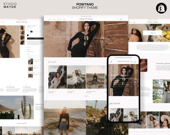 Shopify Template | Fashion Shopify Theme | Shopify Website | Neutral Shopify Template | Shopify Design | Modern Shopify Theme