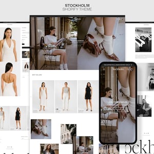 Shopify Template | Fashion Shopify Theme | Shopify Website | Editorial Shopify Template | Shopify Design | Modern Shopify Theme
