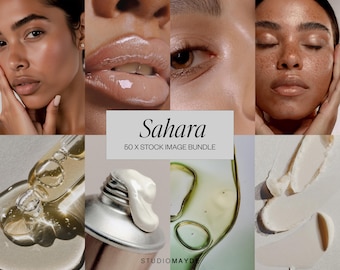 Stock Image Bundle | Skincare Photos | Beauty Photos | Beauty Stock Photo | Beauty Stock | Aesthetician Photos | AI Beauty Images