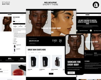Shopify Template | Beauty Shopify Theme | Shopify Website | Neutral Shopify Template | Shopify Design | Modern Shopify Theme