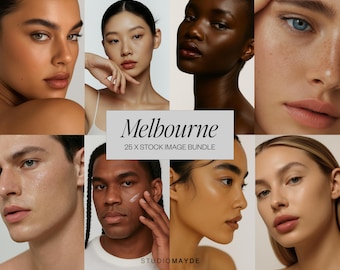 Stock Image Bundle | Skincare Photos | Beauty Photos | Beauty Stock Photo | Beauty Stock | Aesthetician Photos | AI Beauty Images