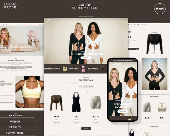 Shopify Template | Fashion Shopify Theme | Shopify Website | Neutral Shopify Template | Shopify Design | Modern Shopify Theme